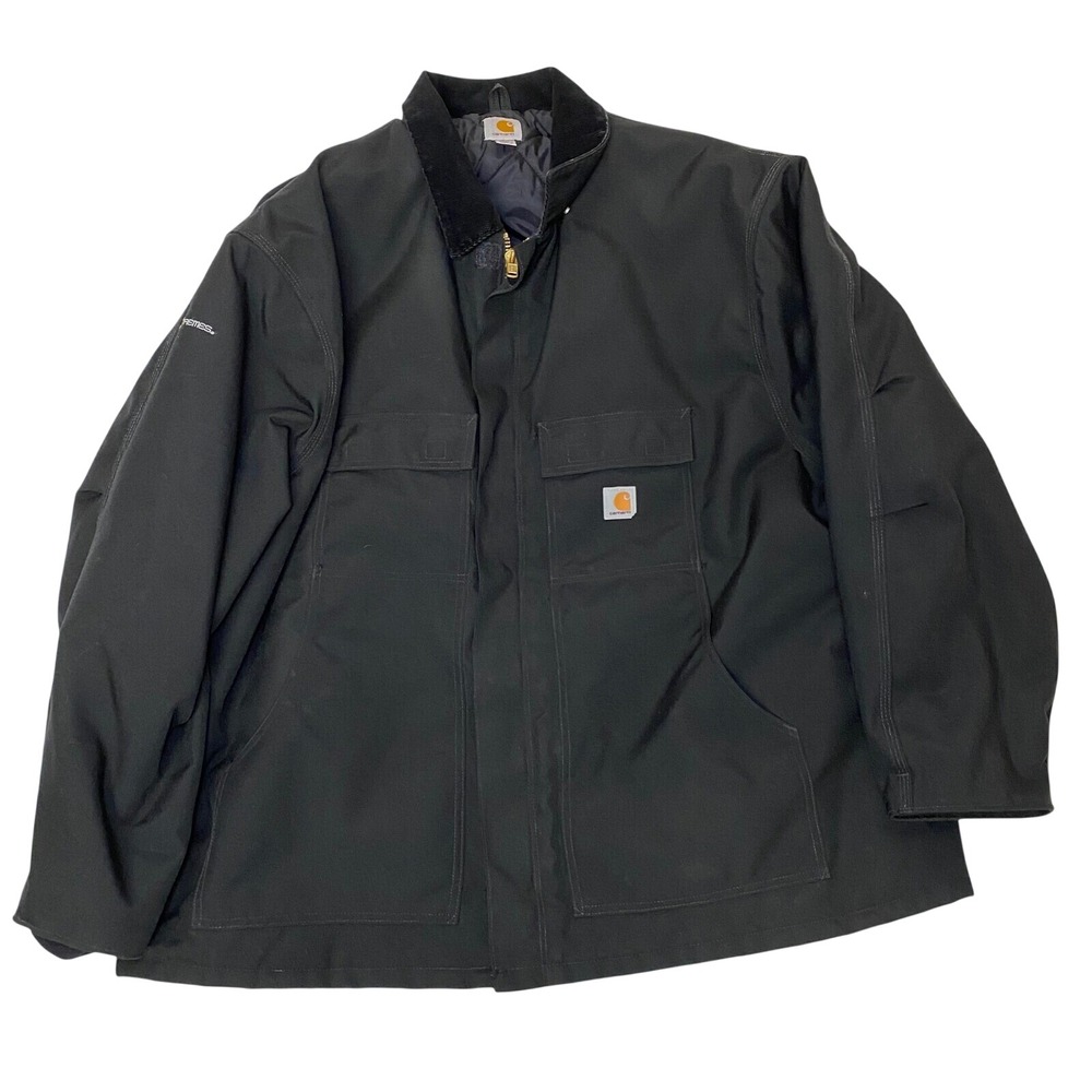 Vintage Carhartt Jacket C55 BLK Extremes Arctic Quilt Lined Work 4XL Blk RN14806